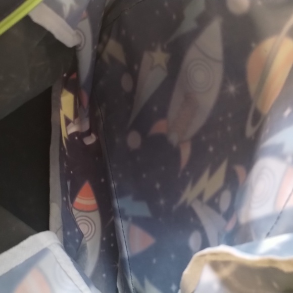 Kids Book Bag Rocket & Planet Design Unknown Manufacturer NWOT never used - Picture 5 of 11